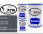 Preview: Chevrolet, Satin Steel Gray Pearl, WA205V / WA500B / GYM / GIR: 500ml Lackdose + 500ml Klarlack + 250ml Härter - Set, von ATW Autoteile West.